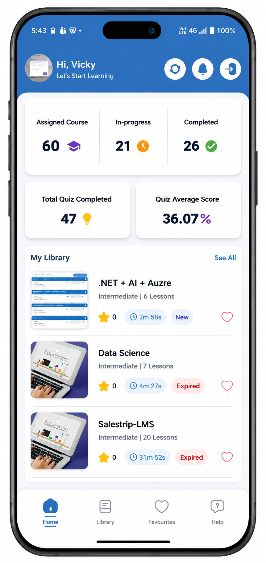 Salestrip Learning Management System