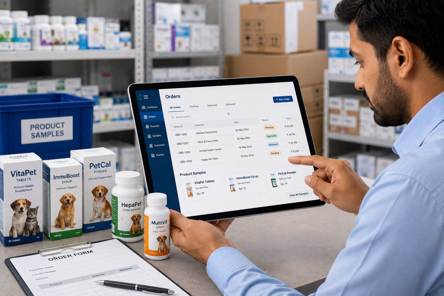 Manage Orders & Product Samples